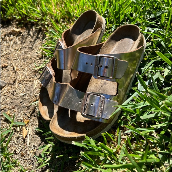 Birkenstock Arizona metallic rose gold size 37 - Picture 7 of 12